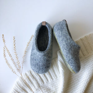 Kids Slippers - Marbled Grey